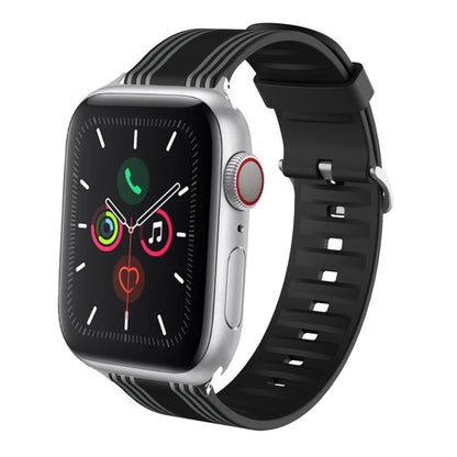 Bracelet de montre remplaçable en silicone, For Apple Watch Ultra 49mm / Series 8&7 45mm / SE 2&6&SE&5&4 44mm / 3&2&1 42mm, For Apple Watch Series 8&7 41mm / SE 2&6&SE&5&4 40mm / 3&2&1 38mm                                                               ...