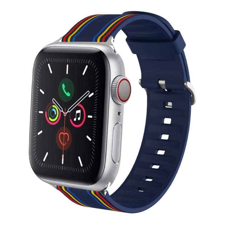 Bracelet de montre remplaçable en silicone, For Apple Watch Ultra 49mm / Series 8&7 45mm / SE 2&6&SE&5&4 44mm / 3&2&1 42mm, For Apple Watch Series 8&7 41mm / SE 2&6&SE&5&4 40mm / 3&2&1 38mm                                                               ...