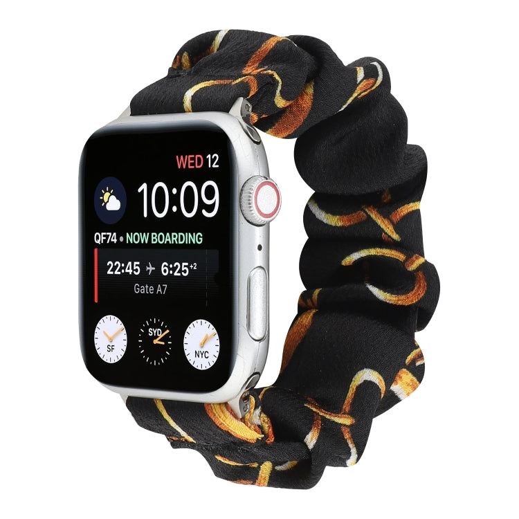 Bracelet de remplacement pour anneau de cheveux en tissu pour, Apple Watch Series 8&7 45mm / SE 2&6&SE&5&4 44mm / 3&2&1 42mm, Apple Watch Series 8&7 41mm / SE 2&6&SE&5&4 40mm / 3&2&1 38mm
