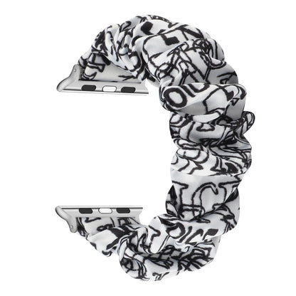Bracelet de remplacement pour anneau de cheveux en tissu pour, Apple Watch Series 8&7 45mm / SE 2&6&SE&5&4 44mm / 3&2&1 42mm, Apple Watch Series 8&7 41mm / SE 2&6&SE&5&4 40mm / 3&2&1 38mm