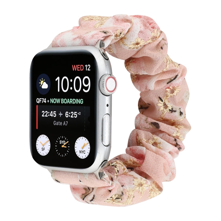 Bracelet de rechange pour anneau de cheveux en tissu, For Apple Watch Ultra 49mm / Series 8&7 45mm / SE 2&6&SE&5&4 44mm / 3&2&1 42mm, For Apple Watch Series 8&7 41mm / SE 2&6&SE&5&4 40mm / 3&2&1 38mm