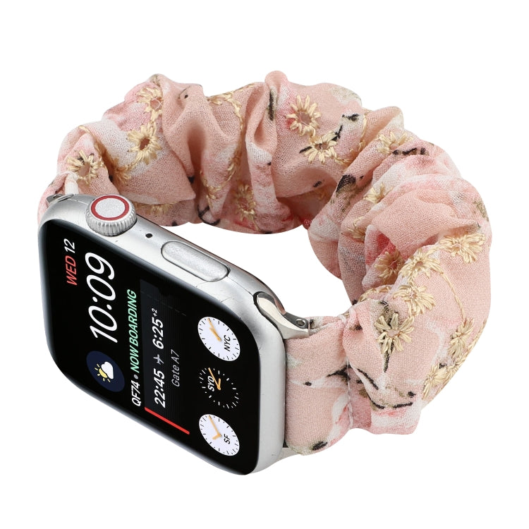 Bracelet de rechange pour anneau de cheveux en tissu, For Apple Watch Ultra 49mm / Series 8&7 45mm / SE 2&6&SE&5&4 44mm / 3&2&1 42mm, For Apple Watch Series 8&7 41mm / SE 2&6&SE&5&4 40mm / 3&2&1 38mm