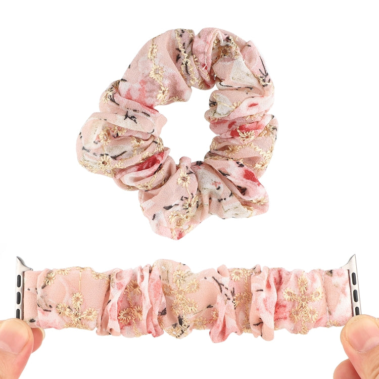 Bracelet de rechange pour anneau de cheveux en tissu, For Apple Watch Ultra 49mm / Series 8&7 45mm / SE 2&6&SE&5&4 44mm / 3&2&1 42mm, For Apple Watch Series 8&7 41mm / SE 2&6&SE&5&4 40mm / 3&2&1 38mm