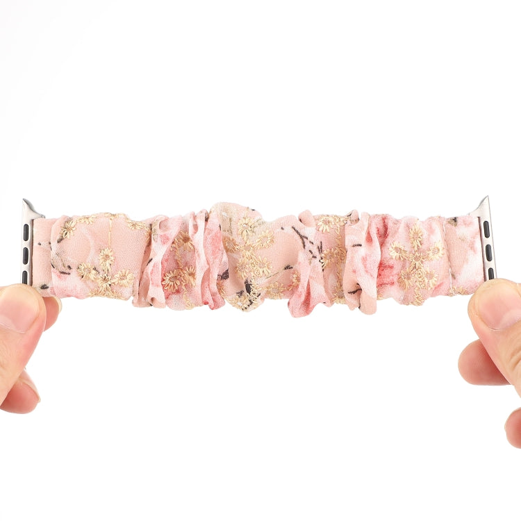 Bracelet de rechange pour anneau de cheveux en tissu, For Apple Watch Ultra 49mm / Series 8&7 45mm / SE 2&6&SE&5&4 44mm / 3&2&1 42mm, For Apple Watch Series 8&7 41mm / SE 2&6&SE&5&4 40mm / 3&2&1 38mm