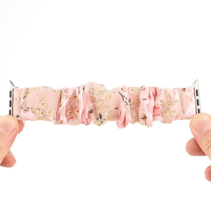 Bracelet de rechange pour anneau de cheveux en tissu, For Apple Watch Ultra 49mm / Series 8&7 45mm / SE 2&6&SE&5&4 44mm / 3&2&1 42mm, For Apple Watch Series 8&7 41mm / SE 2&6&SE&5&4 40mm / 3&2&1 38mm