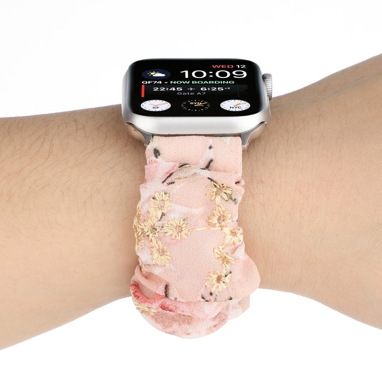 Bracelet de rechange pour anneau de cheveux en tissu, For Apple Watch Ultra 49mm / Series 8&7 45mm / SE 2&6&SE&5&4 44mm / 3&2&1 42mm, For Apple Watch Series 8&7 41mm / SE 2&6&SE&5&4 40mm / 3&2&1 38mm
