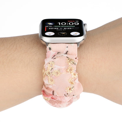Bracelet de rechange pour anneau de cheveux en tissu, For Apple Watch Ultra 49mm / Series 8&7 45mm / SE 2&6&SE&5&4 44mm / 3&2&1 42mm, For Apple Watch Series 8&7 41mm / SE 2&6&SE&5&4 40mm / 3&2&1 38mm