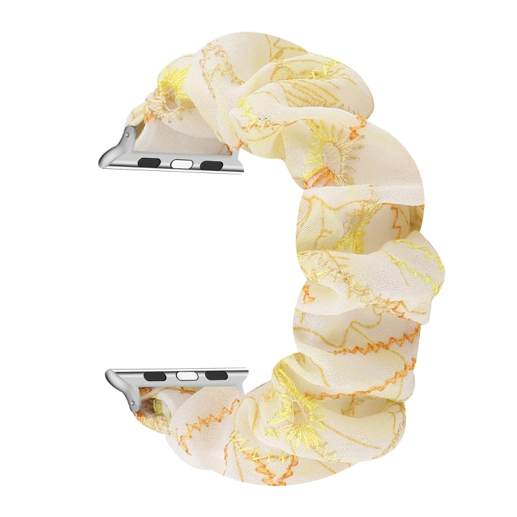 Bracelet de rechange pour anneau de cheveux en tissu, For Apple Watch Ultra 49mm / Series 8&7 45mm / SE 2&6&SE&5&4 44mm / 3&2&1 42mm, For Apple Watch Series 8&7 41mm / SE 2&6&SE&5&4 40mm / 3&2&1 38mm