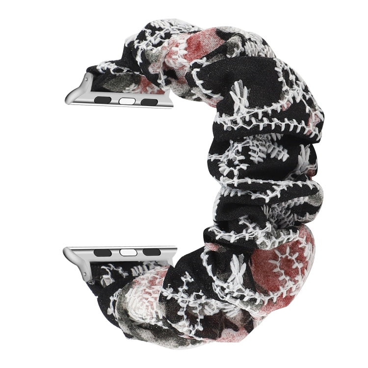 Bracelet de rechange pour anneau de cheveux en tissu, For Apple Watch Ultra 49mm / Series 8&7 45mm / SE 2&6&SE&5&4 44mm / 3&2&1 42mm, For Apple Watch Series 8&7 41mm / SE 2&6&SE&5&4 40mm / 3&2&1 38mm