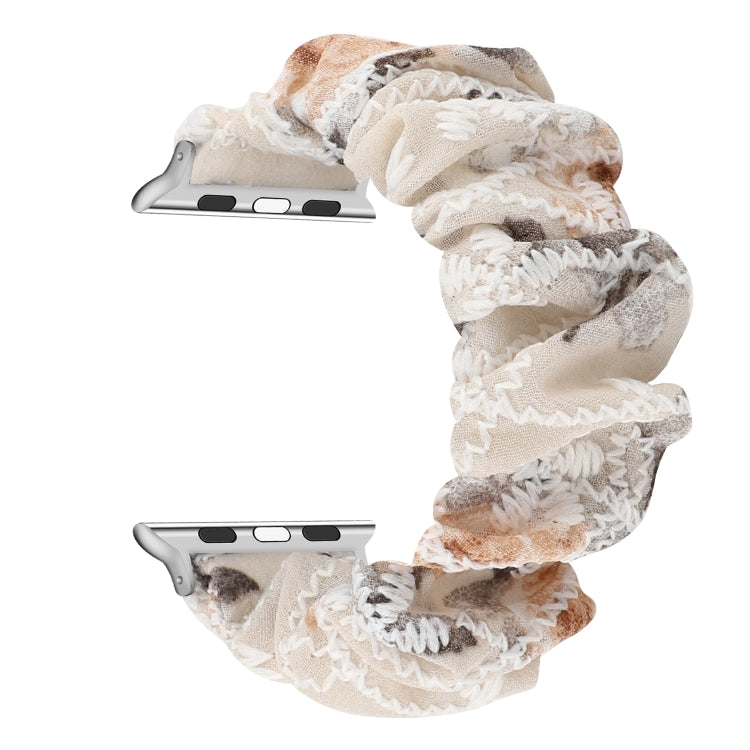 Bracelet de rechange pour anneau de cheveux en tissu, For Apple Watch Ultra 49mm / Series 8&7 45mm / SE 2&6&SE&5&4 44mm / 3&2&1 42mm, For Apple Watch Series 8&7 41mm / SE 2&6&SE&5&4 40mm / 3&2&1 38mm