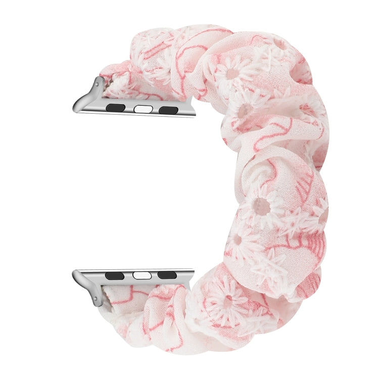 Bracelet de rechange pour anneau de cheveux en tissu, For Apple Watch Ultra 49mm / Series 8&7 45mm / SE 2&6&SE&5&4 44mm / 3&2&1 42mm, For Apple Watch Series 8&7 41mm / SE 2&6&SE&5&4 40mm / 3&2&1 38mm