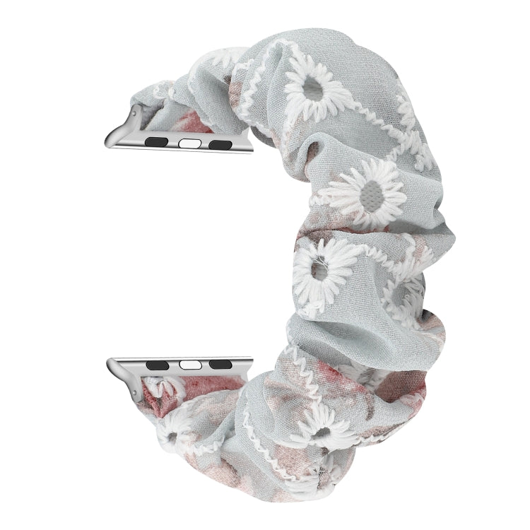 Bracelet de rechange pour anneau de cheveux en tissu, For Apple Watch Ultra 49mm / Series 8&7 45mm / SE 2&6&SE&5&4 44mm / 3&2&1 42mm, For Apple Watch Series 8&7 41mm / SE 2&6&SE&5&4 40mm / 3&2&1 38mm