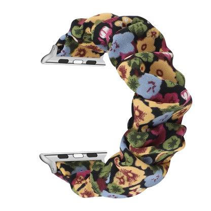 Bracelet de rechange pour anneau de cheveux en tissu, For Apple Watch Ultra 49mm / Series 8&7 45mm / SE 2&6&SE&5&4 44mm / 3&2&1 42mm, For Apple Watch Series 8&7 41mm / SE 2&6&SE&5&4 40mm / 3&2&1 38mm