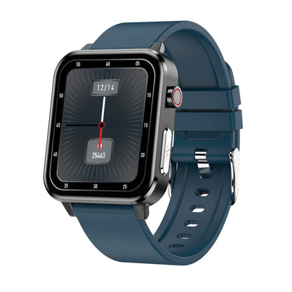 E86 1,7 pouces TFT écran couleur IP68 montre intelligente étanche, prise en charge de la surveillance de l'oxygène sanguin/surveillance de la température corporelle/diagnostic médical AI, style : bracelet en TPU, TPU Strap(Blue), TPU Strap(Black)      ...