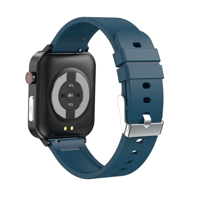 E86 1,7 pouces TFT écran couleur IP68 montre intelligente étanche, prise en charge de la surveillance de l'oxygène sanguin/surveillance de la température corporelle/diagnostic médical AI, style : bracelet en TPU, TPU Strap(Blue), TPU Strap(Black)      ...