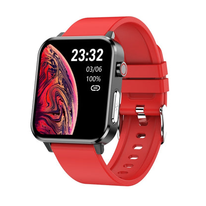 E86 1,7 pouces TFT écran couleur IP68 montre intelligente étanche, prise en charge de la surveillance de l'oxygène sanguin/surveillance de la température corporelle/diagnostic médical AI, style : bracelet en TPU, TPU Strap(Blue), TPU Strap(Black)      ...