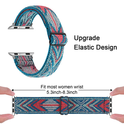 Bracelet de montre élastique, For Apple Watch Series 7 45mm / 6 & SE & 5 & 4 44mm / 3 & 2 & 1 42mm, For Apple Watch Series 7 41mm / 6 & SE & 5 & 4 40mm / 3 & 2 & 1 38mm, For Apple Watch Apple Watch Series 7 45mm / 6 & SE & 5 & 4 44mm / 3 & 2 & 1 42mm  ...