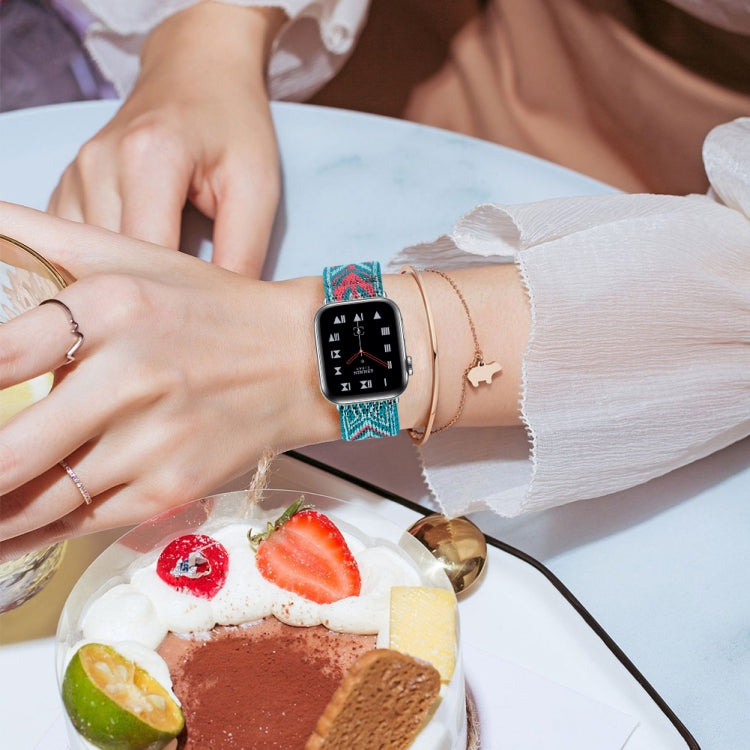 Bracelet de montre élastique, For Apple Watch Series 7 45mm / 6 & SE & 5 & 4 44mm / 3 & 2 & 1 42mm, For Apple Watch Series 7 41mm / 6 & SE & 5 & 4 40mm / 3 & 2 & 1 38mm, For Apple Watch Apple Watch Series 7 45mm / 6 & SE & 5 & 4 44mm / 3 & 2 & 1 42mm  ...
