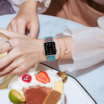 Bracelet de montre élastique, For Apple Watch Series 7 45mm / 6 & SE & 5 & 4 44mm / 3 & 2 & 1 42mm, For Apple Watch Series 7 41mm / 6 & SE & 5 & 4 40mm / 3 & 2 & 1 38mm, For Apple Watch Apple Watch Series 7 45mm / 6 & SE & 5 & 4 44mm / 3 & 2 & 1 42mm  ...