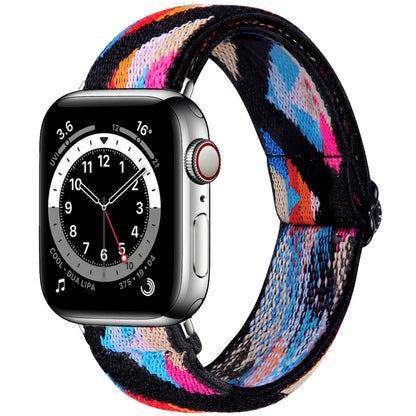 Bracelet de montre élastique, For Apple Watch Series 7 45mm / 6 & SE & 5 & 4 44mm / 3 & 2 & 1 42mm, For Apple Watch Series 7 41mm / 6 & SE & 5 & 4 40mm / 3 & 2 & 1 38mm, For Apple Watch Apple Watch Series 7 45mm / 6 & SE & 5 & 4 44mm / 3 & 2 & 1 42mm  ...