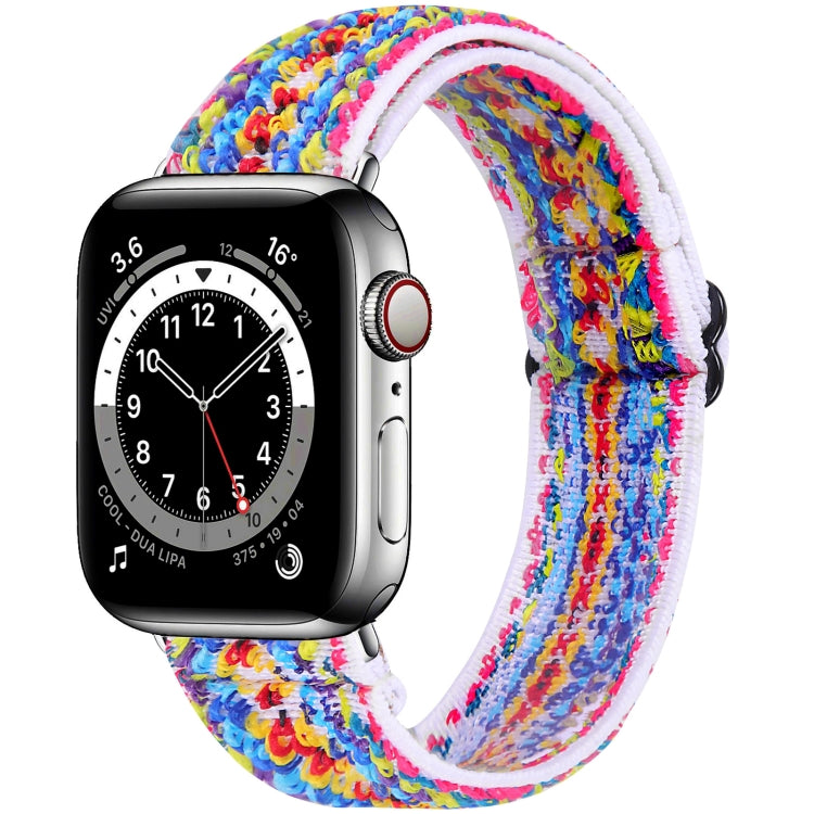 Bracelet de montre élastique, For Apple Watch Series 7 45mm / 6 & SE & 5 & 4 44mm / 3 & 2 & 1 42mm, For Apple Watch Series 7 41mm / 6 & SE & 5 & 4 40mm / 3 & 2 & 1 38mm, For Apple Watch Apple Watch Series 7 45mm / 6 & SE & 5 & 4 44mm / 3 & 2 & 1 42mm  ...
