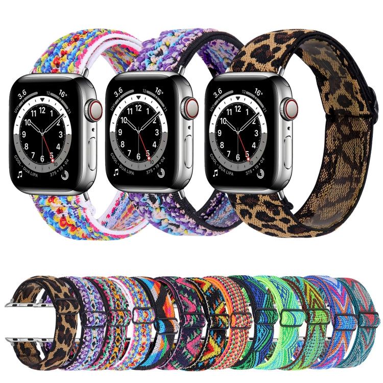 Bracelet de montre élastique, For Apple Watch Series 7 45mm / 6 & SE & 5 & 4 44mm / 3 & 2 & 1 42mm, For Apple Watch Series 7 41mm / 6 & SE & 5 & 4 40mm / 3 & 2 & 1 38mm, For Apple Watch Apple Watch Series 7 45mm / 6 & SE & 5 & 4 44mm / 3 & 2 & 1 42mm  ...