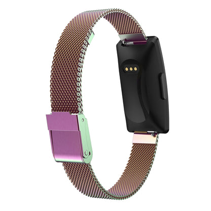 Pour Fitbit Inspire / Inspire HR / Ace 2 Bracelet de montre milanais à double boucle d'assurance