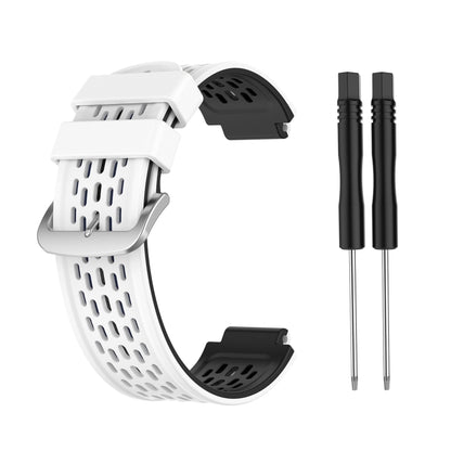 Pour Garmin Approach S2 / S4 Bracelet de rechange en silicone bicolore, For Garmin Approach S2 / S4