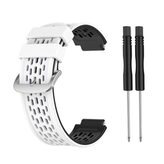 Pour Garmin Approach S2 / S4 Bracelet de rechange en silicone bicolore, For Garmin Approach S2 / S4