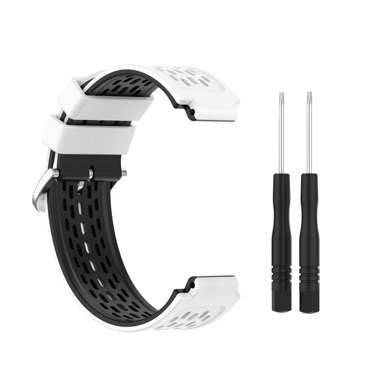 Pour Garmin Approach S2 / S4 Bracelet de rechange en silicone bicolore, For Garmin Approach S2 / S4