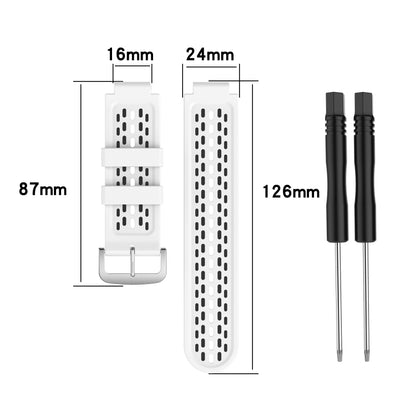 Pour Garmin Approach S2 / S4 Bracelet de rechange en silicone bicolore, For Garmin Approach S2 / S4