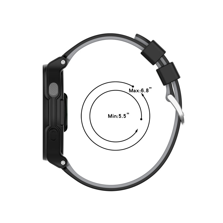 Pour Garmin Approach S2 / S4 Bracelet de rechange en silicone bicolore, For Garmin Approach S2 / S4