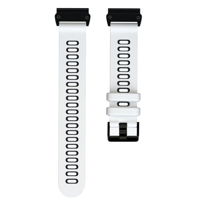 Pour Garmin Fenix 6X Bracelet de rechange en silicone bicolore à dégagement rapide, For Garmin Fenix 6X