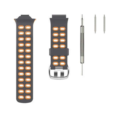 Pour Garmin Forerunner 310XT Bracelet de rechange en silicone bicolore