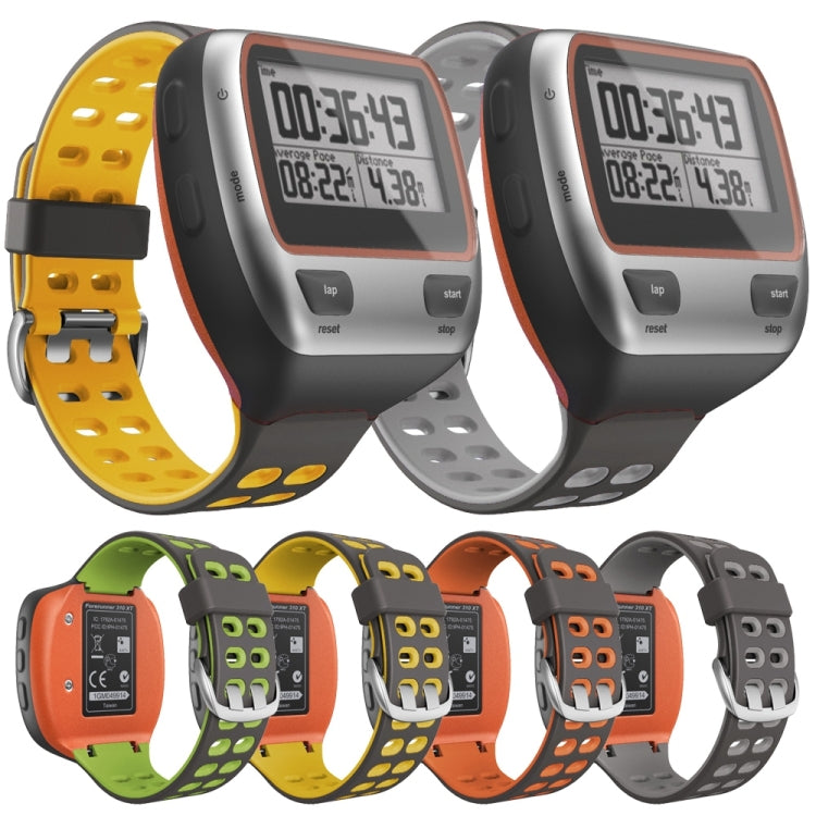 Pour Garmin Forerunner 310XT Bracelet de rechange en silicone bicolore