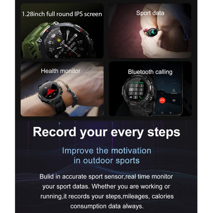 K22 Montre intelligente à écran IPS de 1,28 pouces, prend en charge le rappel du cycle menstruel / appel Bluetooth / surveillance du sommeil