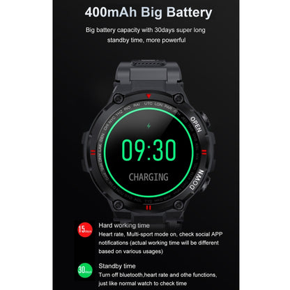 K22 Montre intelligente à écran IPS de 1,28 pouces, prend en charge le rappel du cycle menstruel / appel Bluetooth / surveillance du sommeil