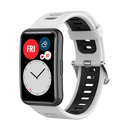 Bracelet de montre en silicone bicolore, For Huawei Watch Fit