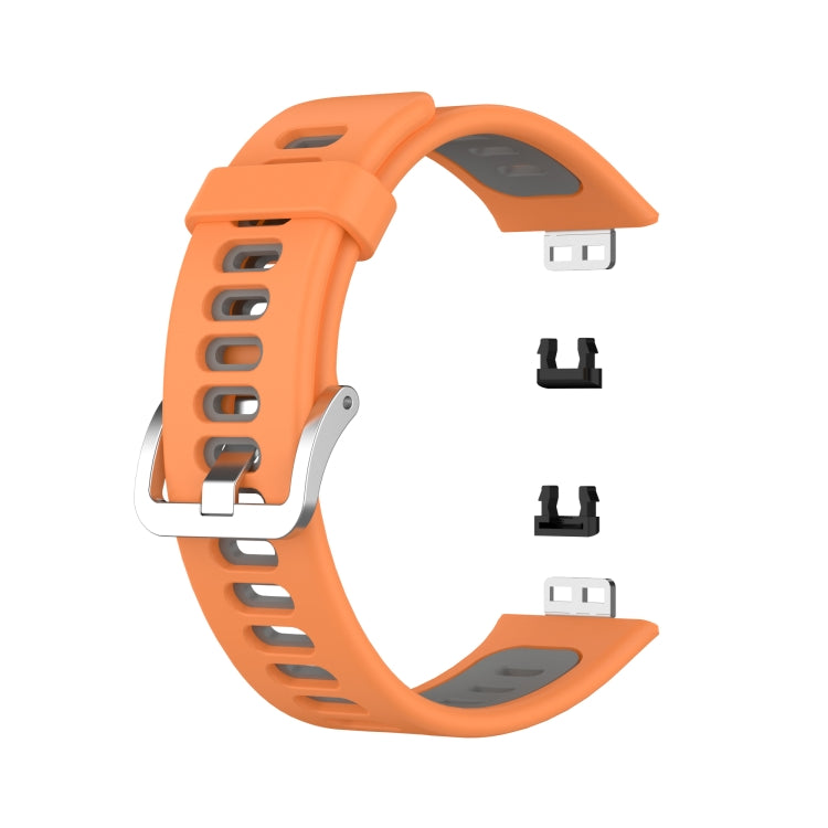 Bracelet de montre en silicone bicolore, For Huawei Watch Fit