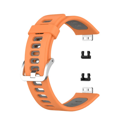 Bracelet de montre en silicone bicolore, For Huawei Watch Fit