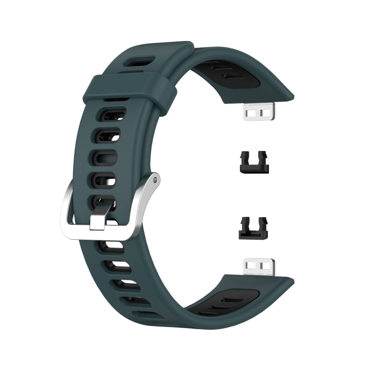 Bracelet de montre en silicone bicolore, For Huawei Watch Fit