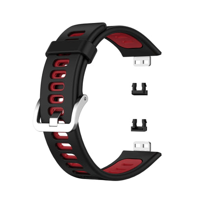 Bracelet de montre en silicone bicolore, For Huawei Watch Fit