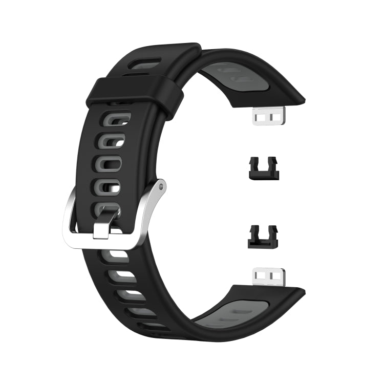 Bracelet de montre en silicone bicolore, For Huawei Watch Fit