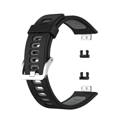 Bracelet de montre en silicone bicolore, For Huawei Watch Fit