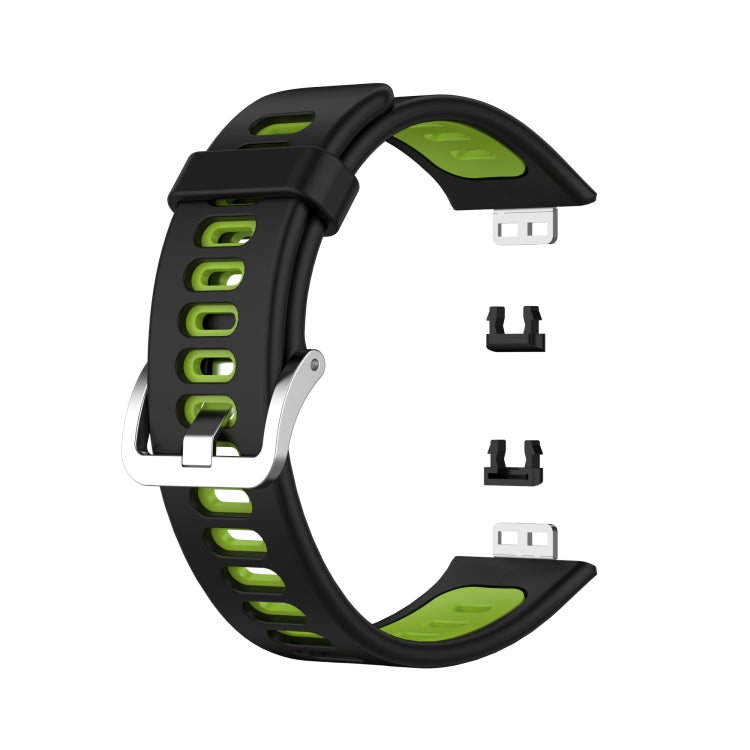 Bracelet de montre en silicone bicolore, For Huawei Watch Fit