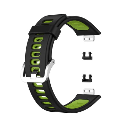 Bracelet de montre en silicone bicolore, For Huawei Watch Fit