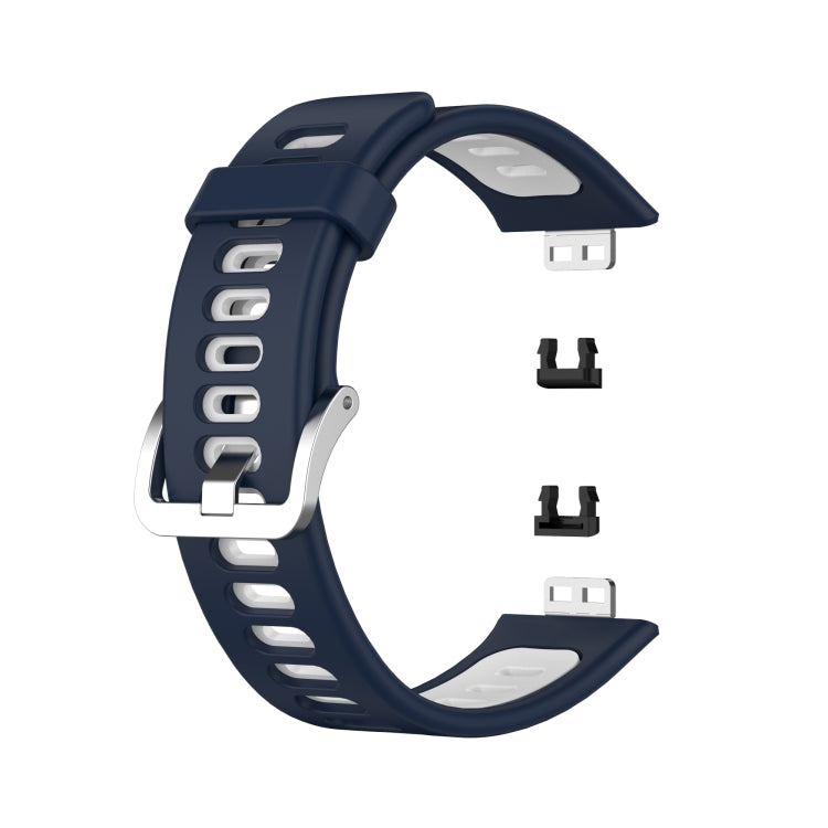 Bracelet de montre en silicone bicolore, For Huawei Watch Fit