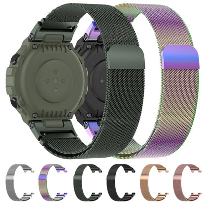 Bracelet de montre de remplacement en métal magnétique milanais, For Amazfit T-Rex Pro / Amazfit T-Rex