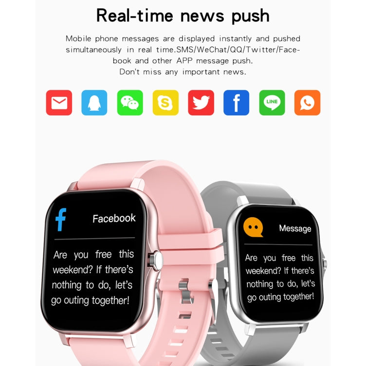 GT20 1,69 pouces écran TFT IP67 montre intelligente étanche, prise en charge du contrôle de la musique / appel Bluetooth / surveillance de la fréquence cardiaque / surveillance de la pression artérielle, Silicone Strap, Steel Strap
