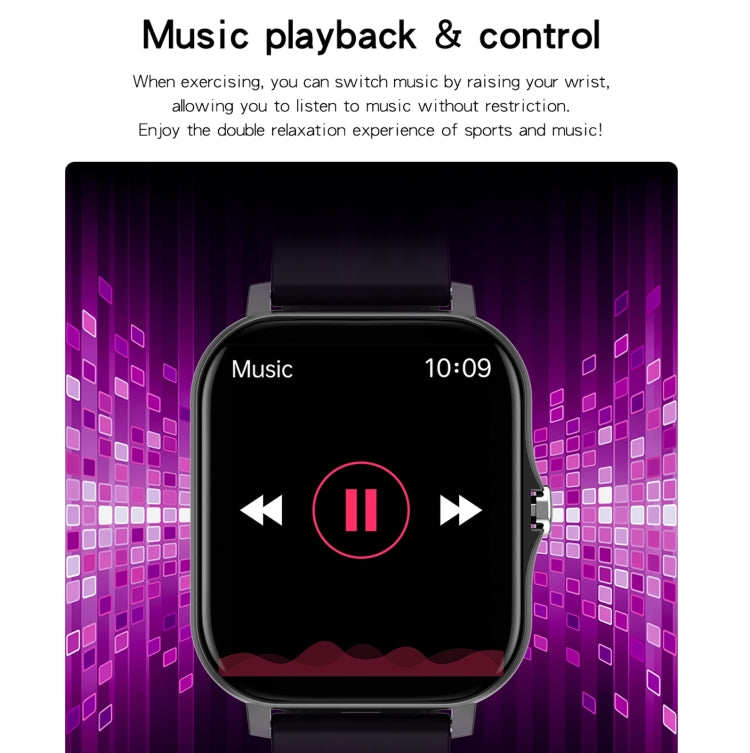 GT20 1,69 pouces écran TFT IP67 montre intelligente étanche, prise en charge du contrôle de la musique / appel Bluetooth / surveillance de la fréquence cardiaque / surveillance de la pression artérielle, Silicone Strap, Steel Strap